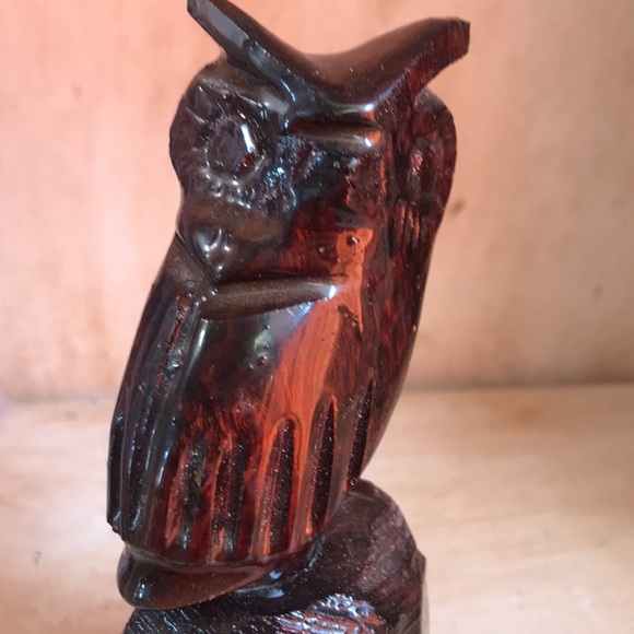 Vintage hand carved Ironwood owl, 2 piece chili/spices crusher rare unique - Picture 12 of 16